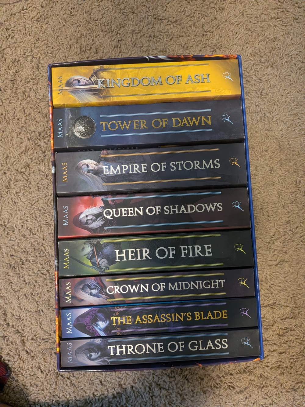 Sarah J. Maas Throne of Glass Box Set - Multicolor Spines